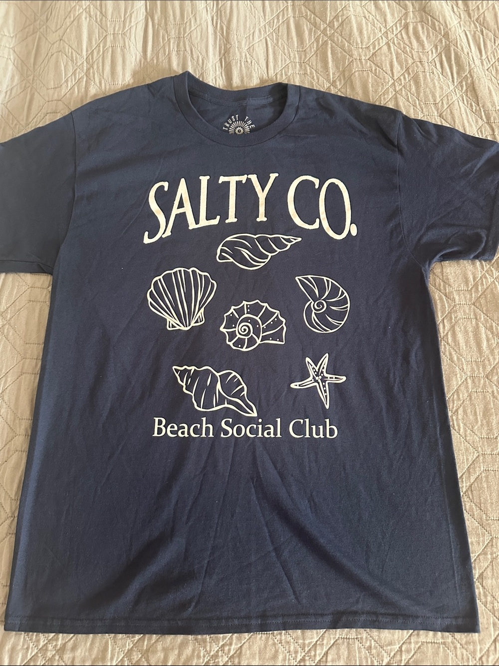 Salty Co Shirt size Large blue